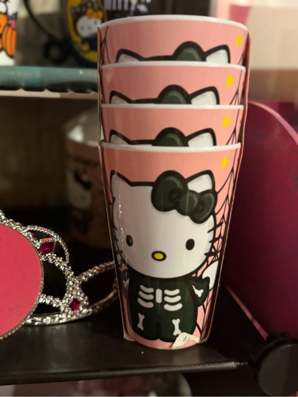 Hello Kitty Halloween bundle-4 cups/notebook, diffuser & plaque